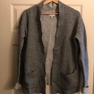 Benedetta B. Gray Open Cardigan